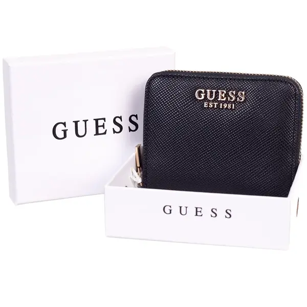 Černá dámská peněženka Guess Laurel Card & Co - Dámské