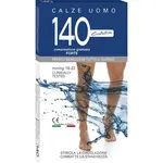 Pánske kompresné bavlnené ponožky - Manon Evolution Cotone 140 DEN - Kompresný tlak: 18-22 mmHg, Veľkosť: 140d S/M, Farba: čierne