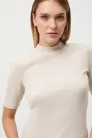 Tričko Medicine dámské, béžová barva, s pologolfem