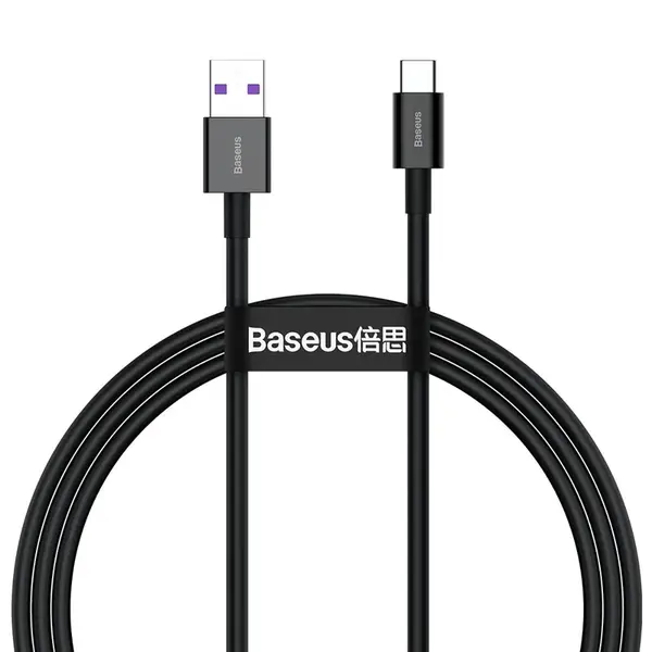Baseus Superior kábel USB / USB-C 66W 6A 2m, čierny