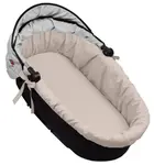 Bavlnená vložka do kočíkov/koše s penovým matracom,bežová