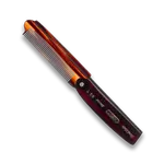 Ručne vyrobený 190 mm skladací hrebeň na jemné vlasy Kent