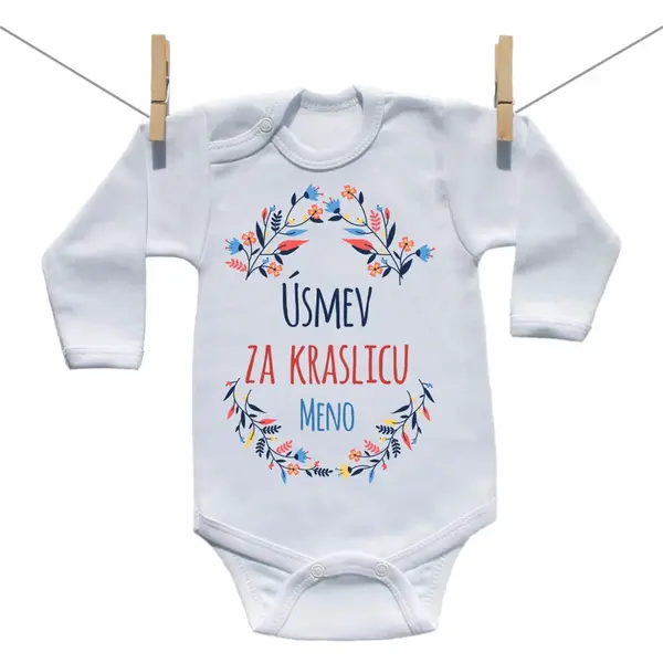 Boodyy Body s dlhým rukávom Úsmev za kraslicu 68 (3-6 mesiacov)