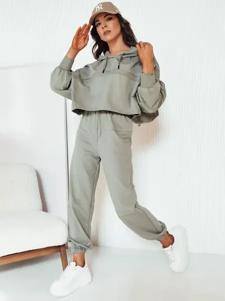 Komplet damski dresowy BISTAN oliwkowy Dstreet