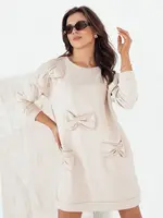 Mini šaty GASTOR Barva béžová DSTREET