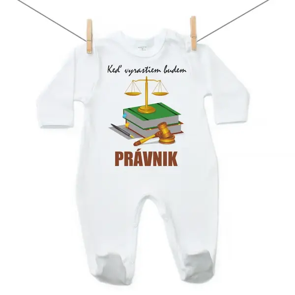 Boodyy Overal Keď vyrastiem budem právnik 56 (0-2 mesiace)