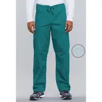 Nohavice so šnurovaním - modrozelená XXS