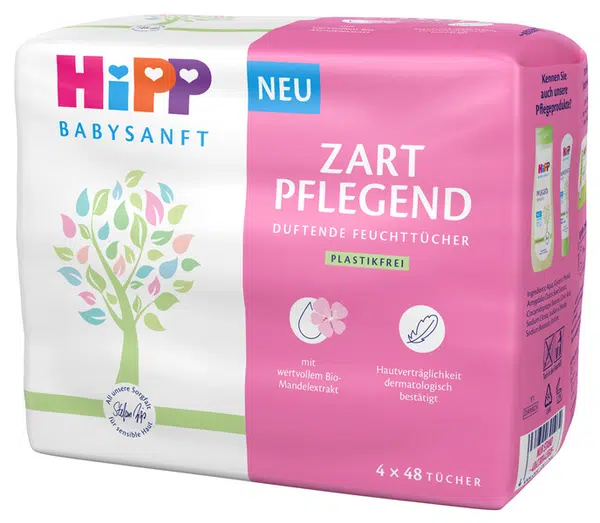 HiPP Babysanft Detské čistiace vlhčené obrúsky