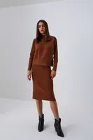 Žebrovaná midi sukně Marisse