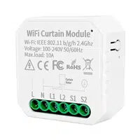 WHD09 Tuya WiFi Smart Curtain Switch Controller Countdown/Timing Function App/Voice Control Home Curtain Modification