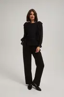 Marisse Black Pleated Trousers