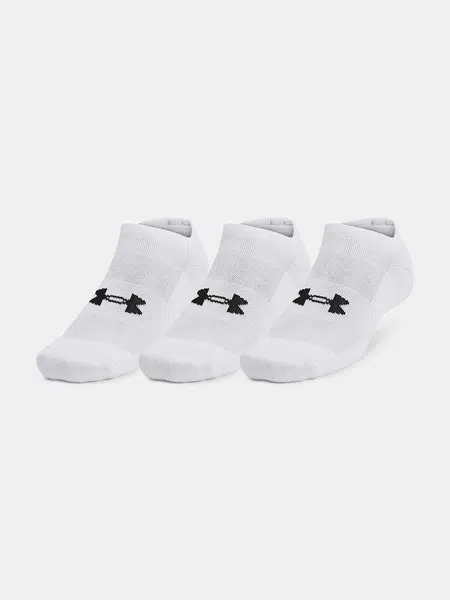 Unisex socks Under Armour Unisex UA TC 3pk No Show-WHT - unisex