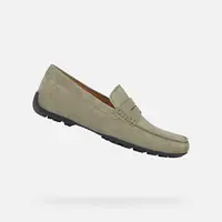 Light green men's moccasins Geox Kosmopolis + Grip - Men's