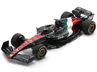 Alfa Romeo C43 77 Valtteri Bottas "F1 Team Stake" Formula One F1 "Italian GP" (2023) and Acrylic Display Case 1/18 Model Car by Spark