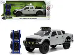 2011 Ford F-150 SVT Raptor Pickup Truck Light Gray with Extra Wheels "Just Trucks" Series 1/24 Diecast Model Car by Jada