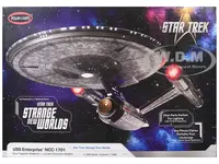Skill 2 Model Kit USS Enterprise NCC-1701 Spacecraft "Star Trek Strange New Worlds" (2022-Current) TV Series 1/1000 Scale Model by Polar Lights