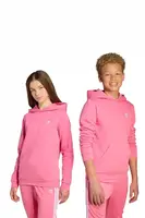 Dětská mikina adidas Originals růžová barva, s kapucí, s aplikací, JX2740