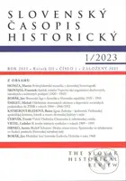 Slovenský časopis historický  1/2023