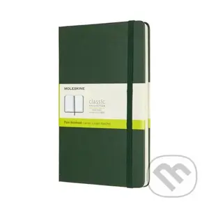 Moleskine - zelený zápisník (stredný, čistý)