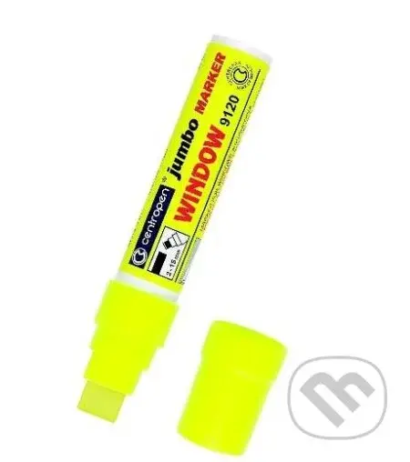 Centropen popisovač 9120 Jumbo window / žlutý