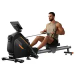 ROBORE UR20 Rower Machine with 126cm Extended Track 16-Level Magnetic Resistance 160kg Weight Capacity Silent Operation