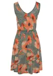 LASCANA Letné šaty  nefritová / oranžová / marhuľová
