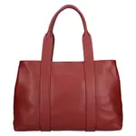 Dámská kožená kabelka Italia Marlen - tmavě červená