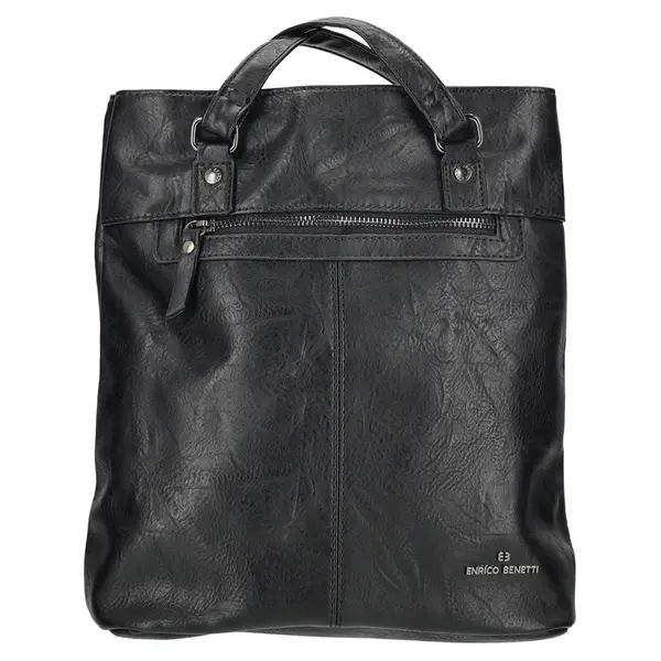 Elegantní dámská batůžko-kabelka Enrico Benetti Julla - černá