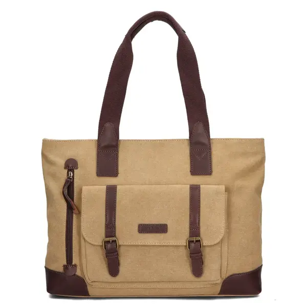 Větší dámská kabelka Katana Rotta - béžová