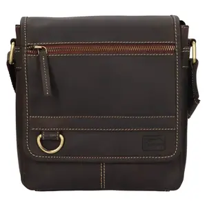 Pánská kožená taška přes rameno SendiDesign Greg - hnědá