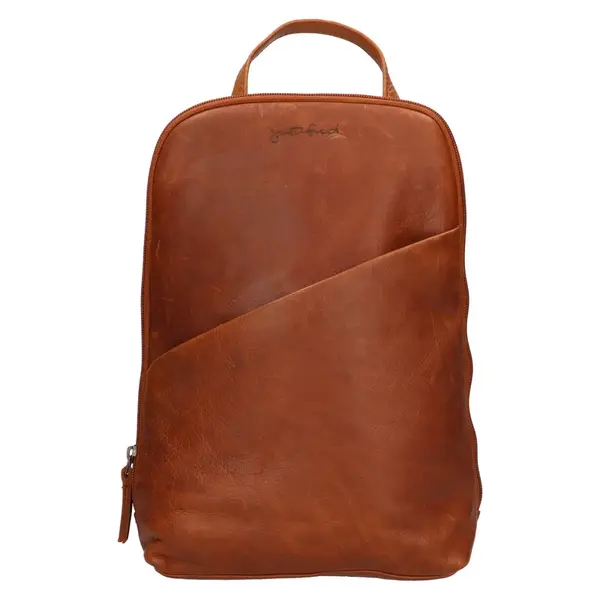 Dámský kožený batoh Justified Linda - koňak