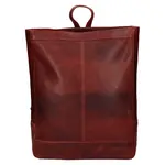 Veľký kožený trendy batoh SendiDesign Artur - hnedá