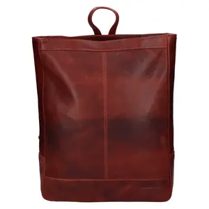 Veľký kožený trendy batoh SendiDesign Artur - hnedá