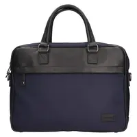 Pánska pracovná taška na notebook Fagola Dios - čierno-modrá