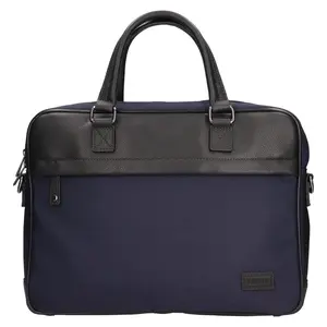 Pánska pracovná taška na notebook Fagola Dios - čierno-modrá