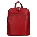 Dámský kožený batoh Katana Roxana - tmavo červená