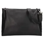 Dámska kožená crossbody kabelka Italia Tamara - čierna