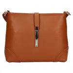 Dámska kožená crossbody kabelka Italia Marlen - koňak