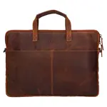 Pánska kožená taška na notebook Greenwood Levone - koňak