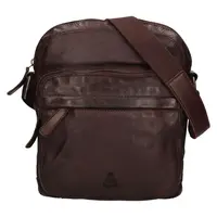 Pánska kožená taška na doklady Dakar Dan - hnedá