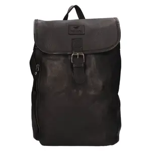 Trendy kožený batoh Mustang Radis - čierna