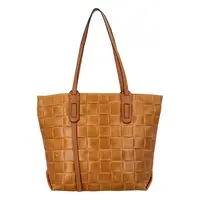 Dámska kožená kabelka Delami Elena - koňak