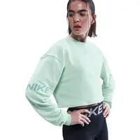 Nike Pro Womens Dri-FIT Loose Crew-Neck French Terry Sweatshirt S