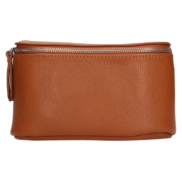 Dámská kožená ledvinka Italia Magda - koňak