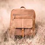 Kožený batoh Sparwell London - koňak