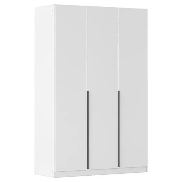 Rauch Möbel ŠATNÍ SKŘÍŇ S OTOČNÝMI DVEŘMI, bílá, tmavě šedá, 136/229/54 cm