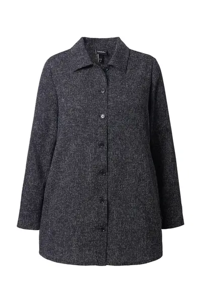 Ulla Popken Blúzka  čierna melírovaná