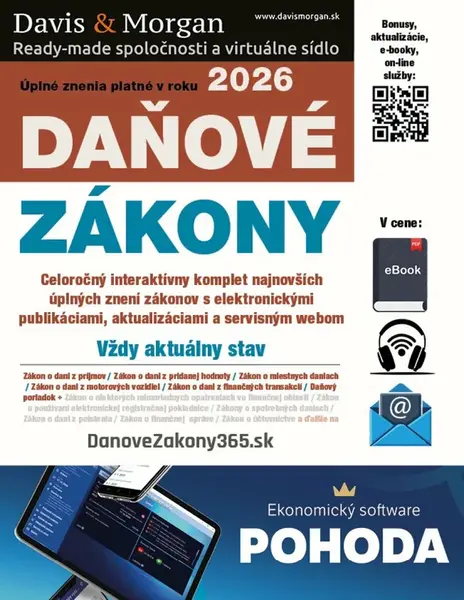 Daňové zákony 2026 SR XXL ProFi