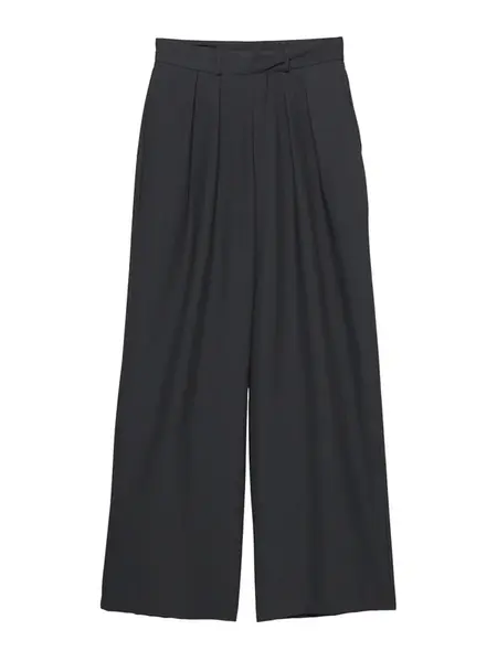 Pull&Bear Plisované nohavice  tmavosivá