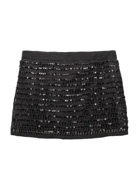 Pull&Bear Sukňa  čierna